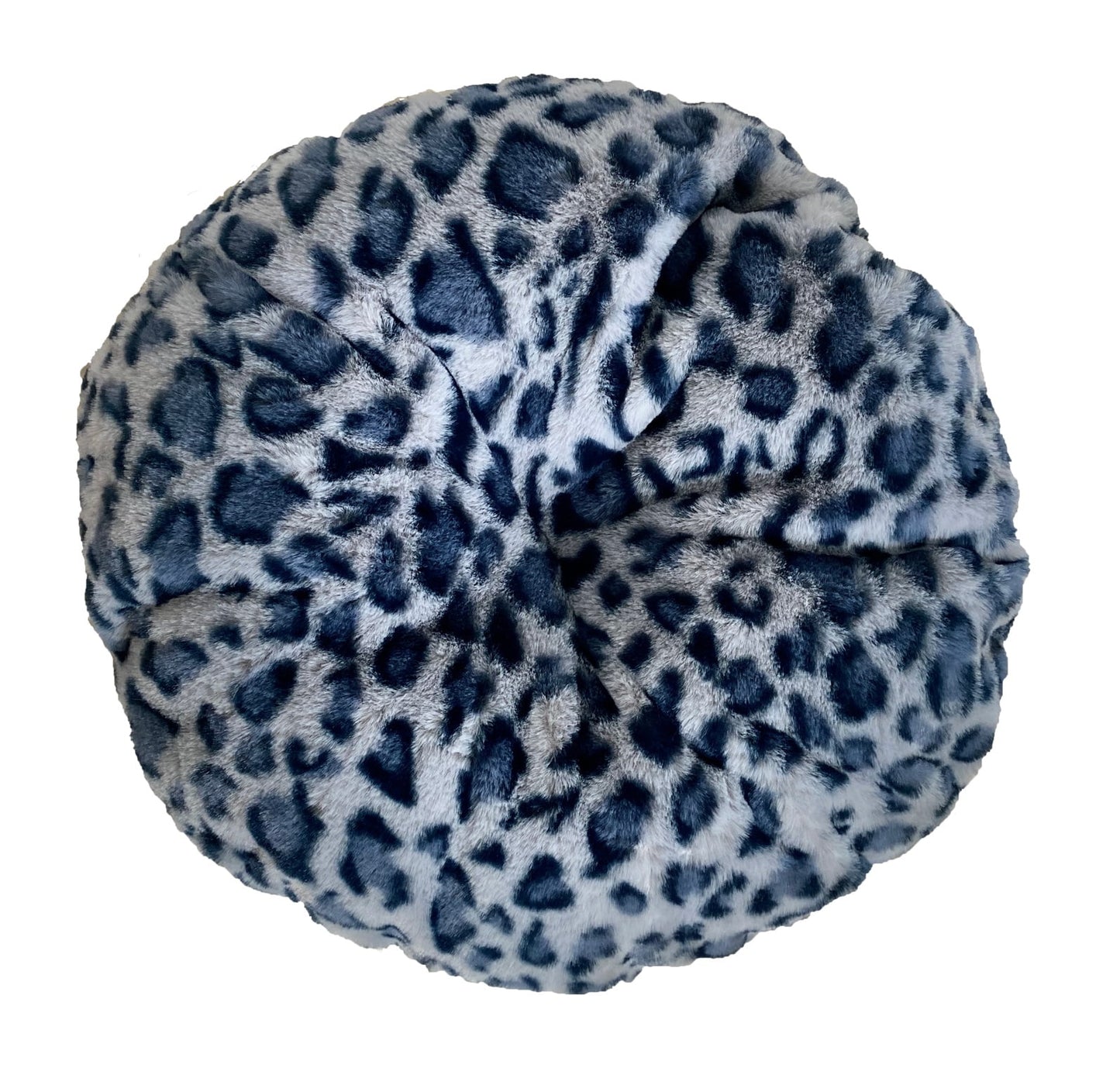 Royal Leopard Crown Pet Bed – Premium Plush Bed for Small Dogs & Cats
