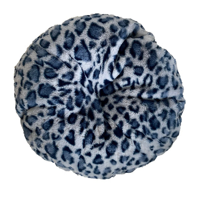 Royal Leopard Crown Pet Bed – Premium Plush Bed for Small Dogs & Cats