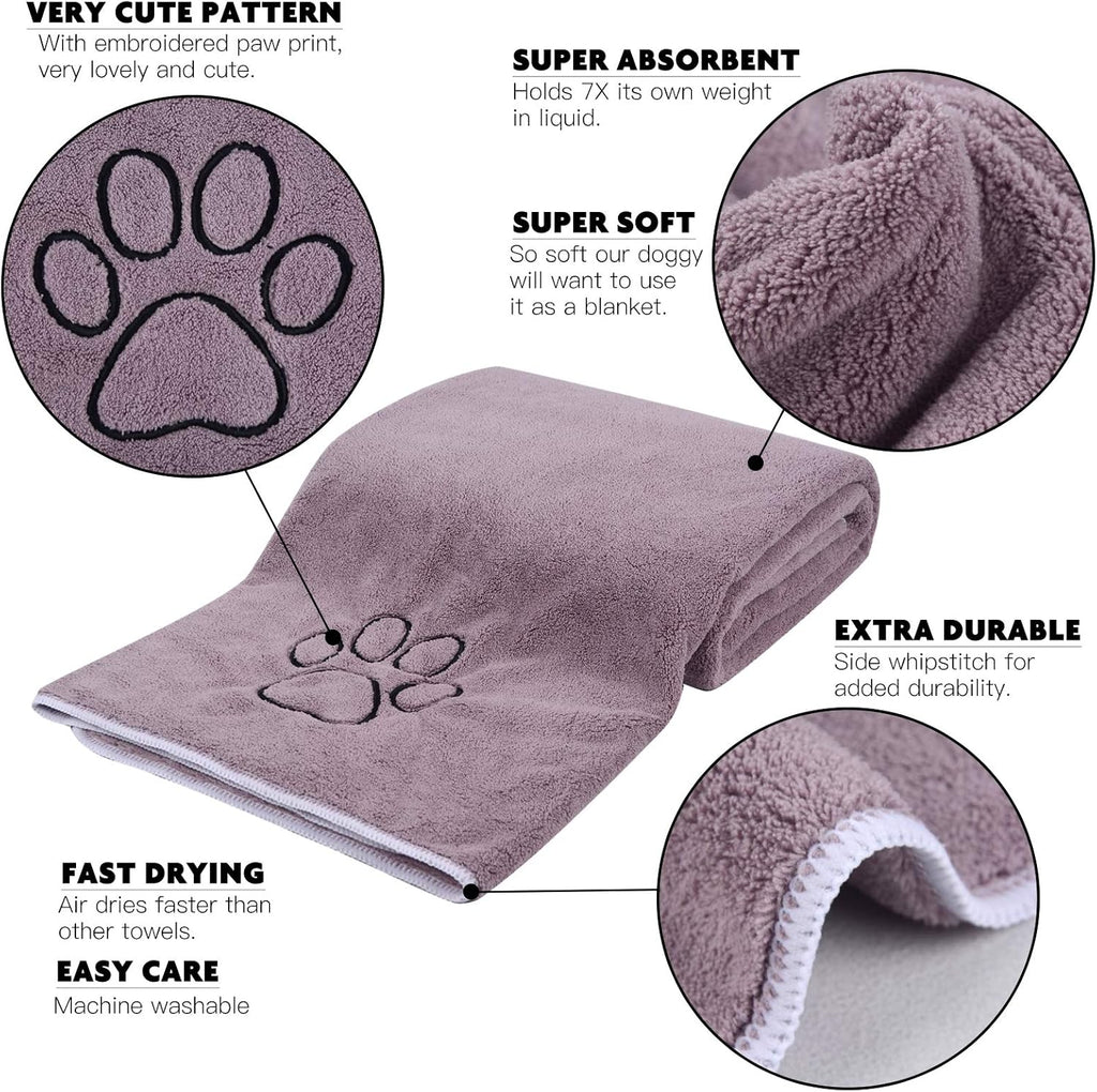 Ultra-Absorbent Microfiber Pet Towel – Fast Drying, Soft & Cozy 