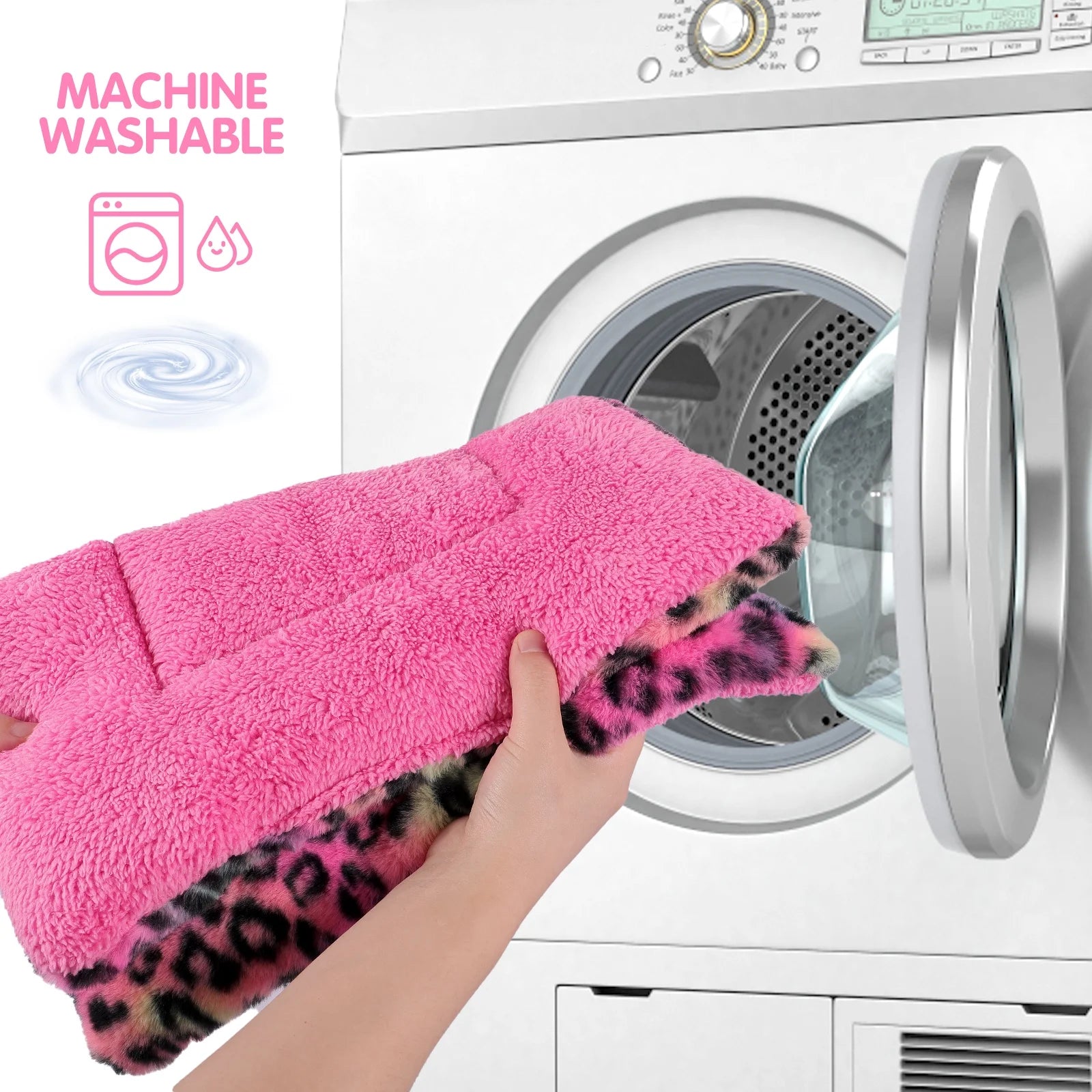 Leopard Print Reversible Pet Bed Mat – Soft, Cozy & Travel-Friendly👌