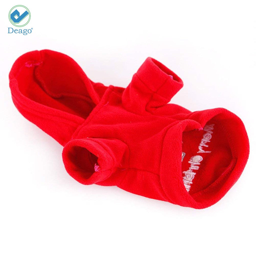 Christmas Dog Hoodie for Small Pets – Warm Winter Holiday Outfit for Puppies & Cats