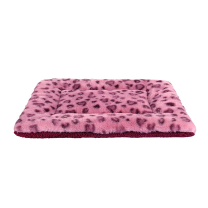 Leopard Print Reversible Pet Bed Mat – Soft, Cozy & Travel-Friendly👌