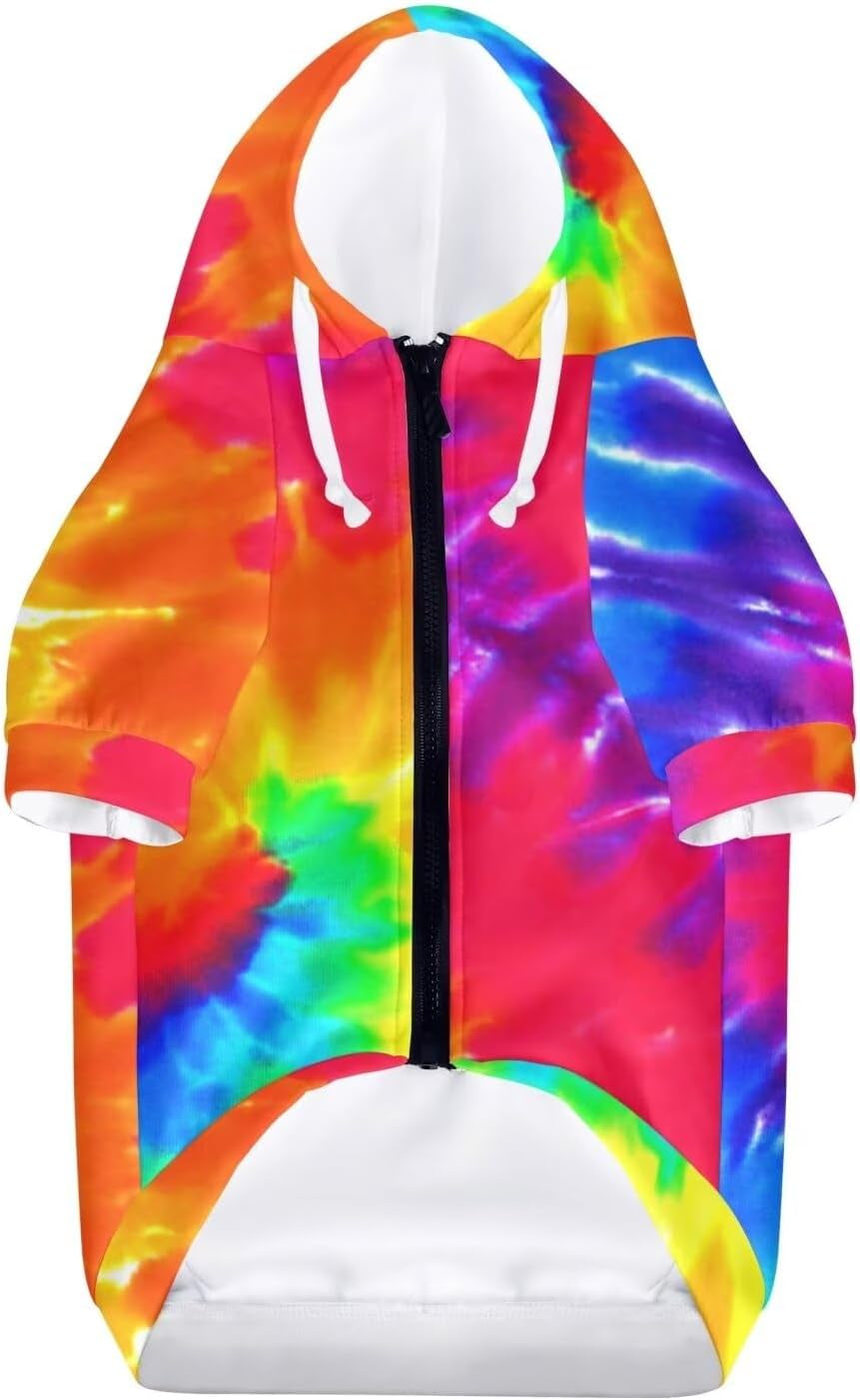 💛🐾 Trendy Pet Hoodie for Dogs & Cats 🧥✨ Soft Breathable Polyester Sweatshirt with Zipper Closure 👕 Stylish Tie-Dye, Galaxy & Sunflower Prints 🌈 Cozy Dog Clothing for Small & Medium Breeds 🐶 Perfect for Daily Wear, Parties & Photoshoots 📸💖