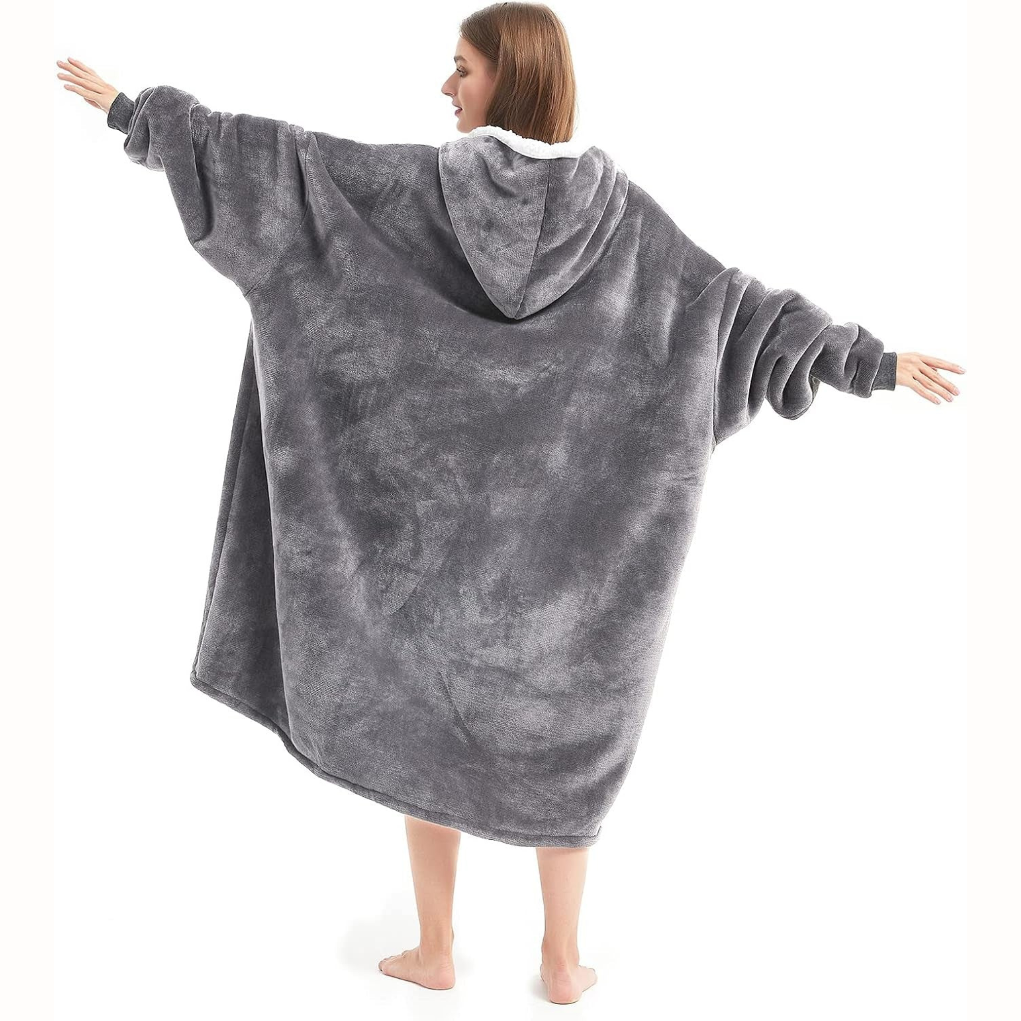 “My Pet Won’t Leave” Sherpa Blanket Hoodie