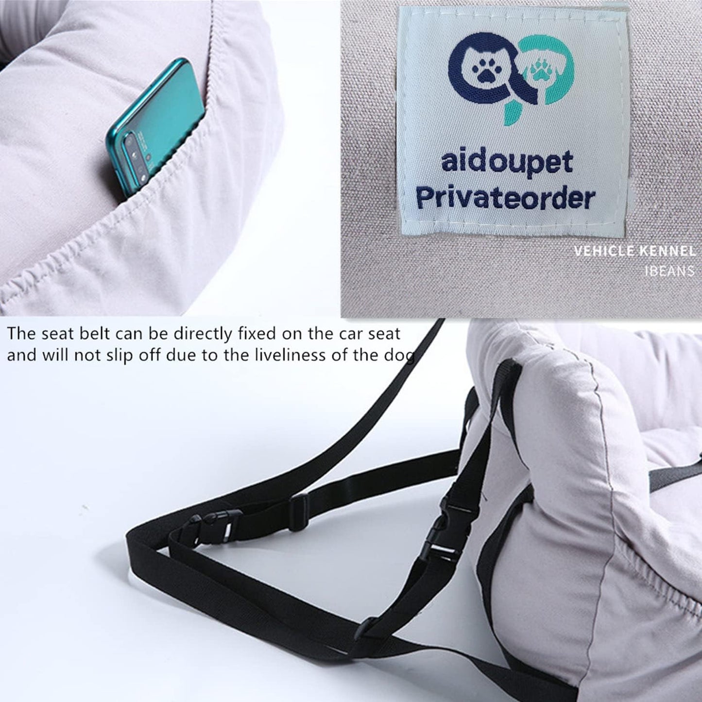 🐶💙  Pet Booster Seat – Your Furry Friend’s VIP Throne on Wheels! 🐾🚗 