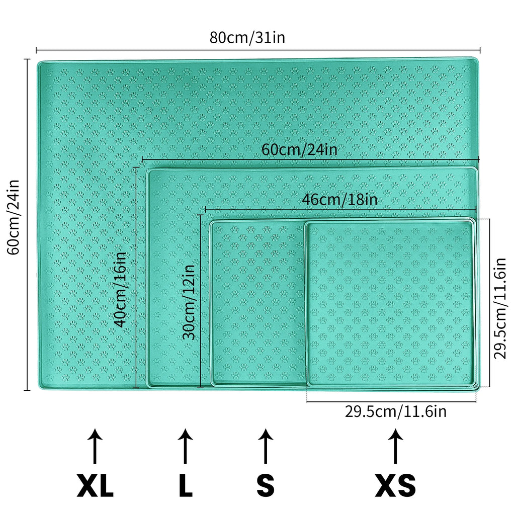 Silicone Dog Food Mat – Waterproof, Non-Spill