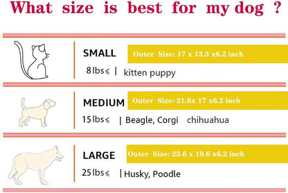 Princess Pink Dog Bed for Small Dogs – Plush & Washable