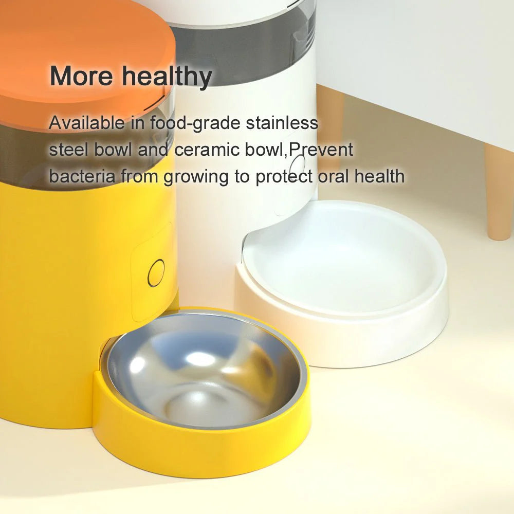 HEYBO Automatic Cat Feeder – Wi-Fi Smart, Rechargeable, 30-Day Battery Life