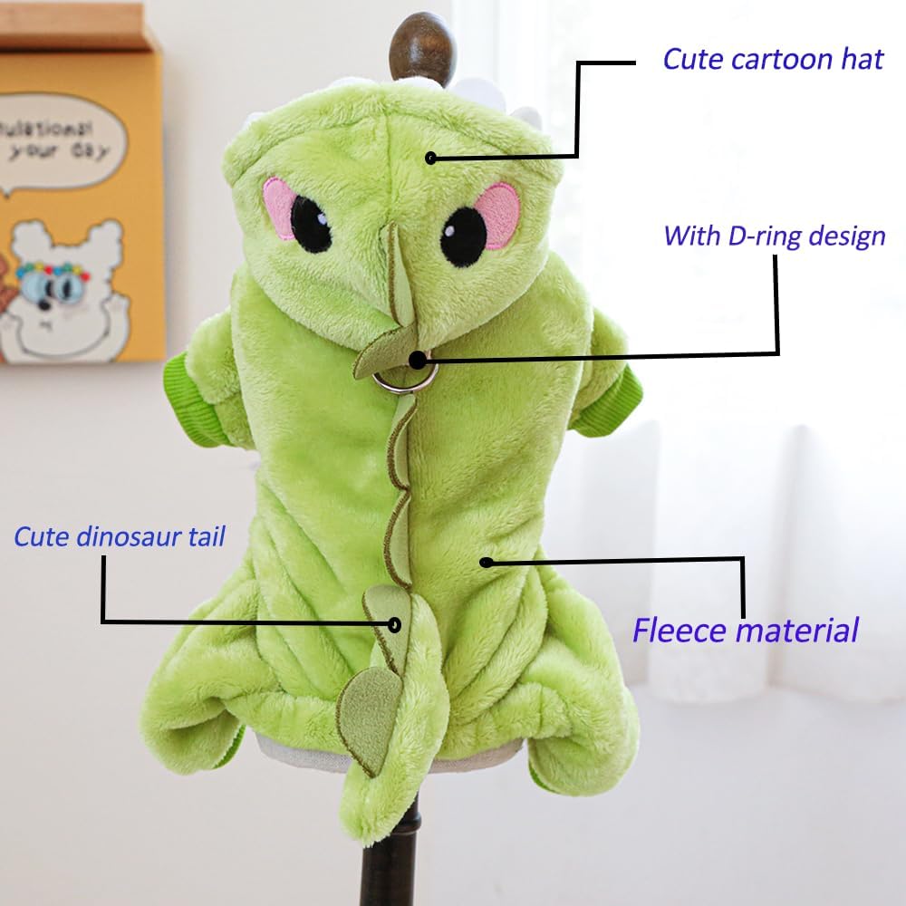 Dinosaur Pet Costume (Green-Small Breeds)