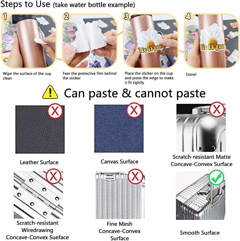 🎨✨ 100PCS Dog & Cat Stickers – Cute Waterproof Vinyl