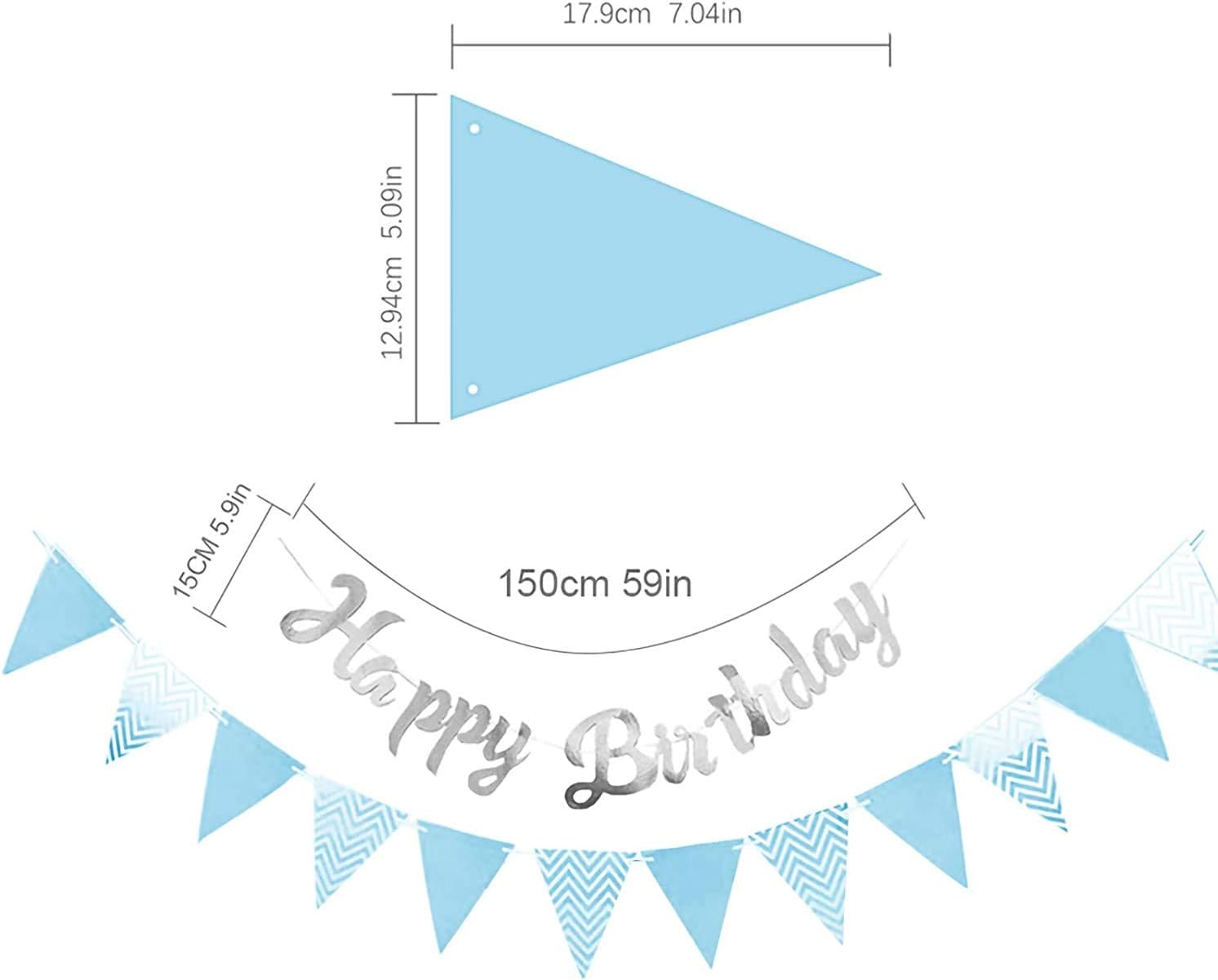 🎉🐱 Cat Birthday Party Kit – Balloons, Banner & Triangle Flags 🎂✨