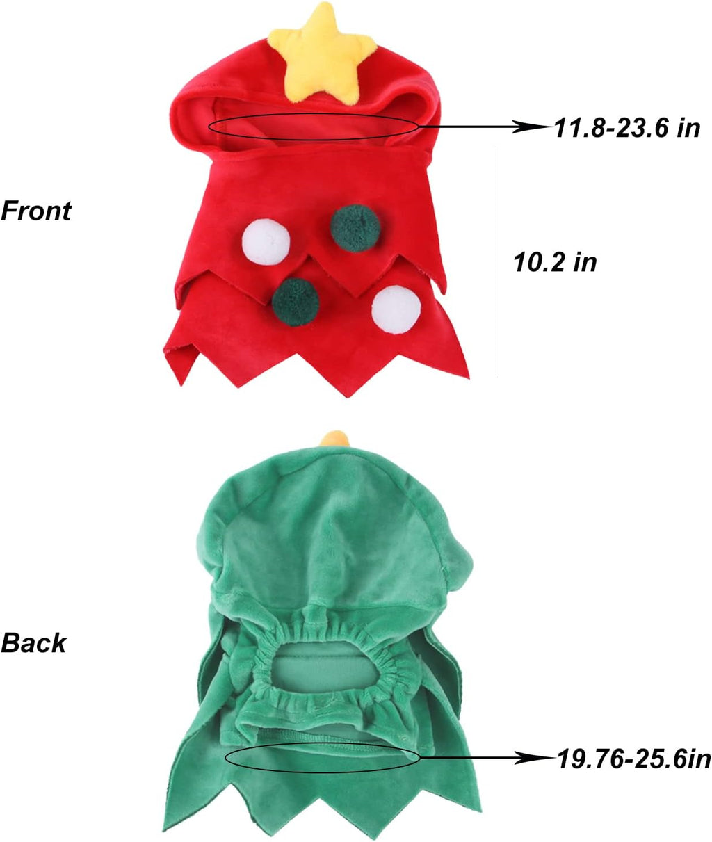 Christmas Tree Pet Costume – Cute Holiday Cape for Cats & Small Dogs