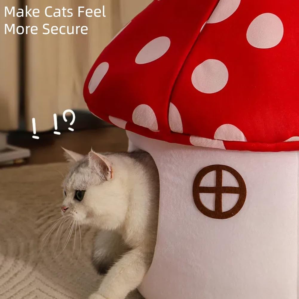 Cute Mushroom – Cozy Warm Cave for Cats