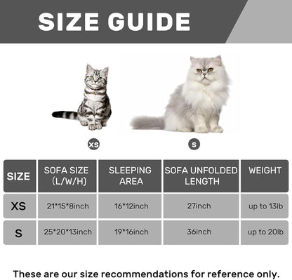 Hollypet Double-Layer Cat Sofa – Cozy, Expandable Pet Couch