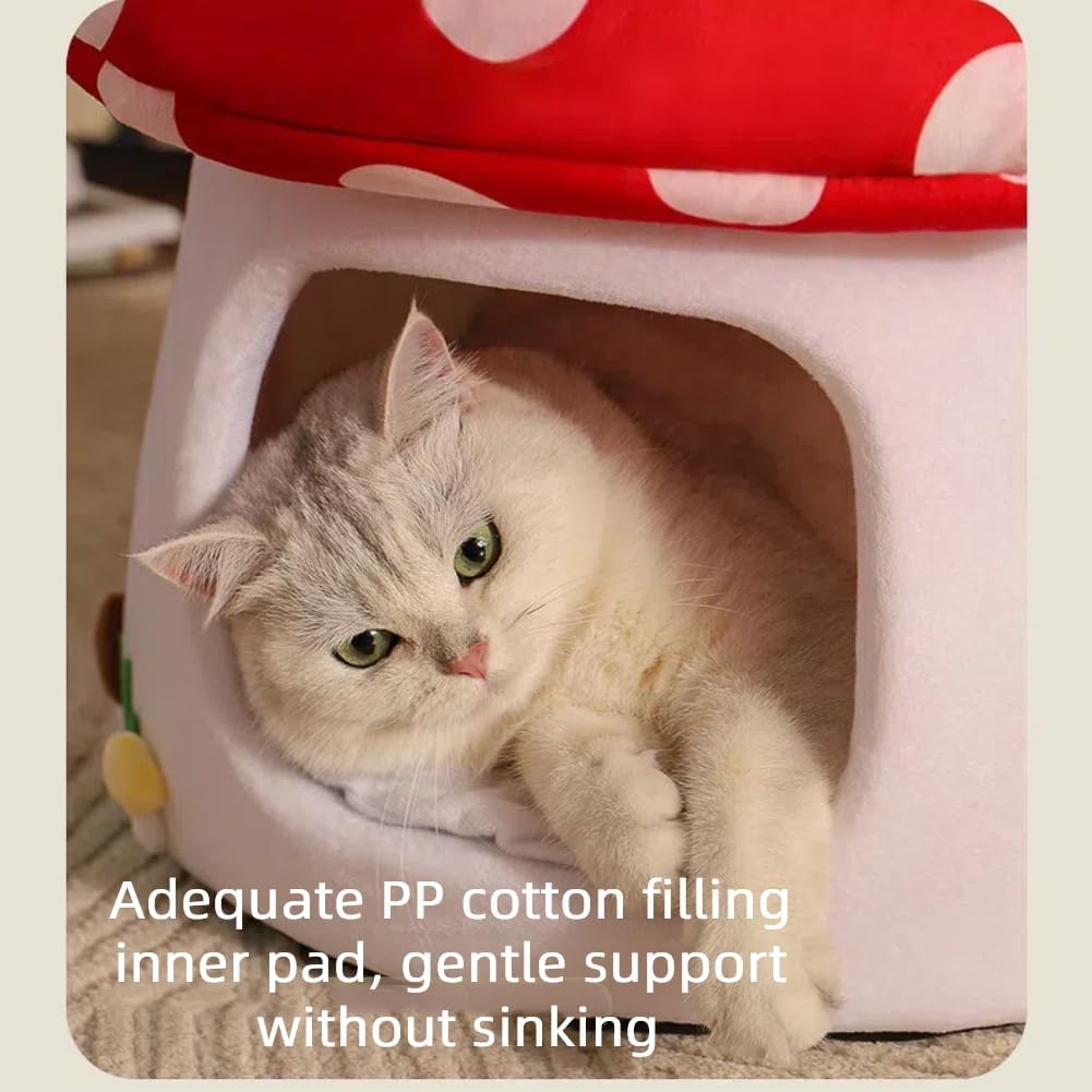 Cute Mushroom – Cozy Warm Cave for Cats
