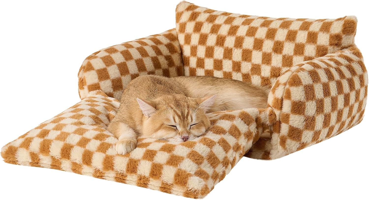 Hollypet Double-Layer Cat Sofa – Cozy, Expandable Pet Couch