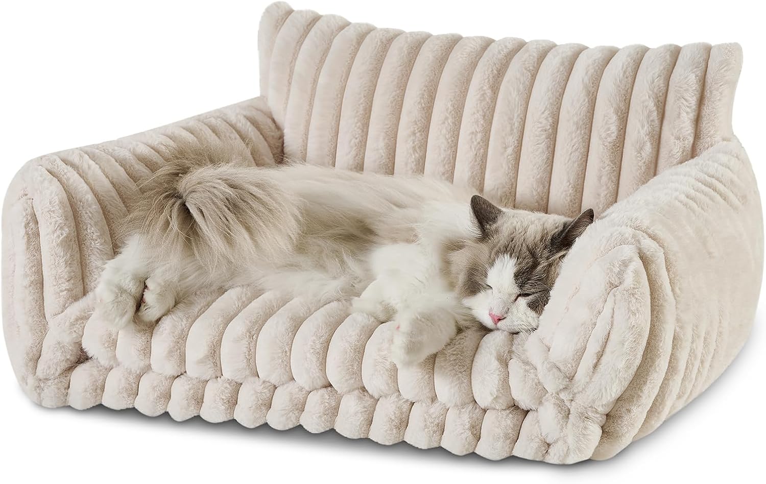 Hollypet Double-Layer Cat Sofa – Cozy, Expandable Pet Couch