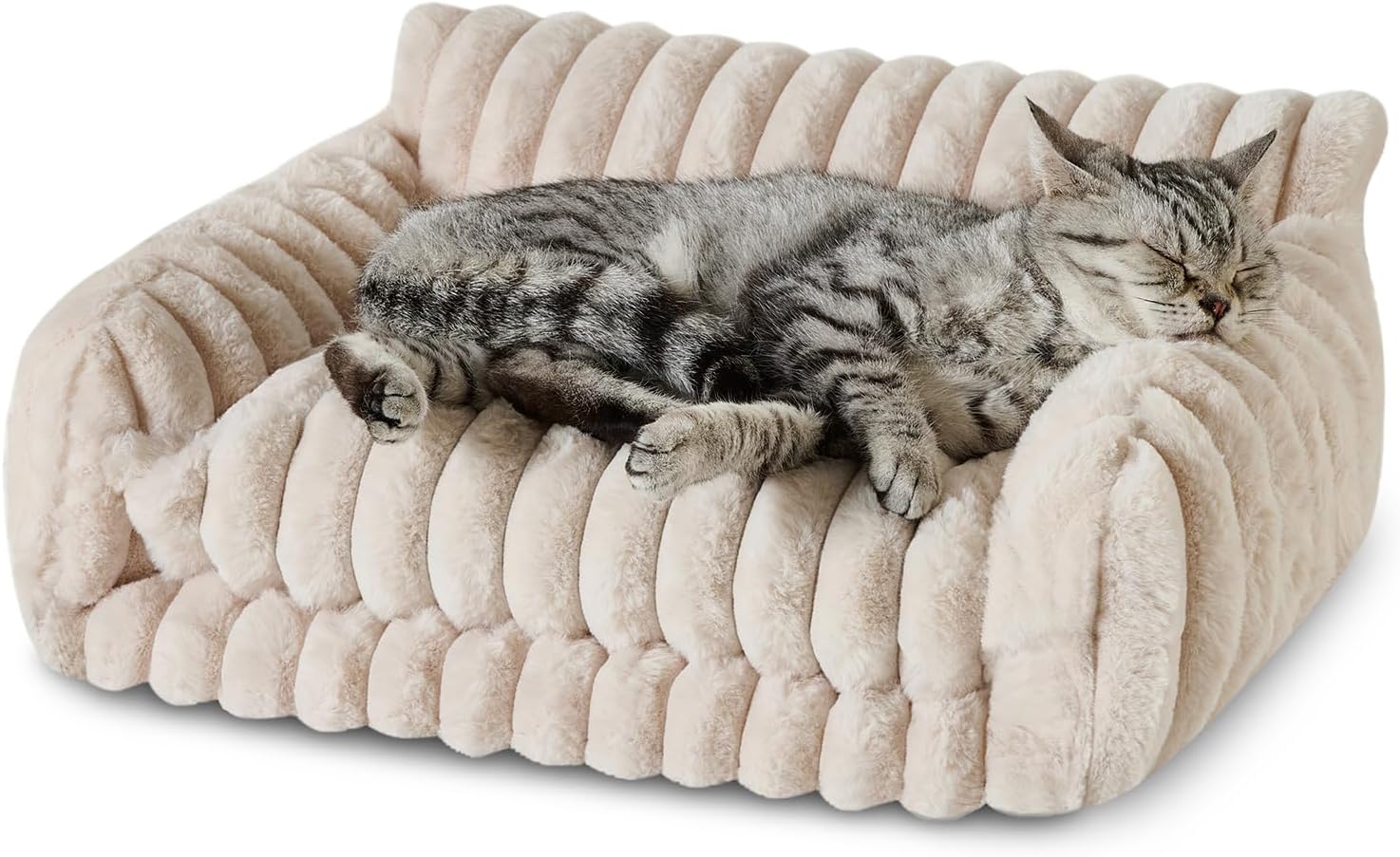 Hollypet Double-Layer Cat Sofa – Cozy, Expandable Pet Couch