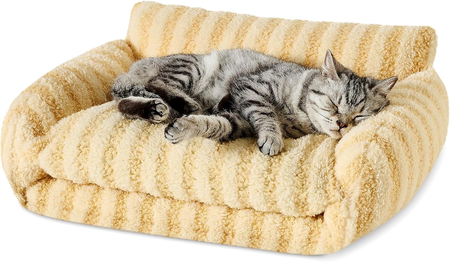 Hollypet Double-Layer Cat Sofa – Cozy, Expandable Pet Couch