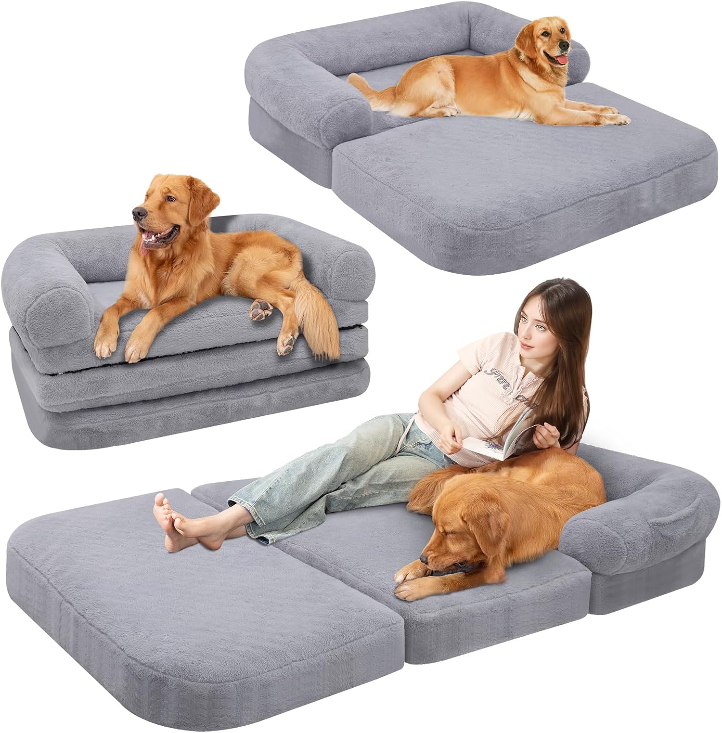 Human Dog Bed – Oversized Cozy Bed for You & Your Dog