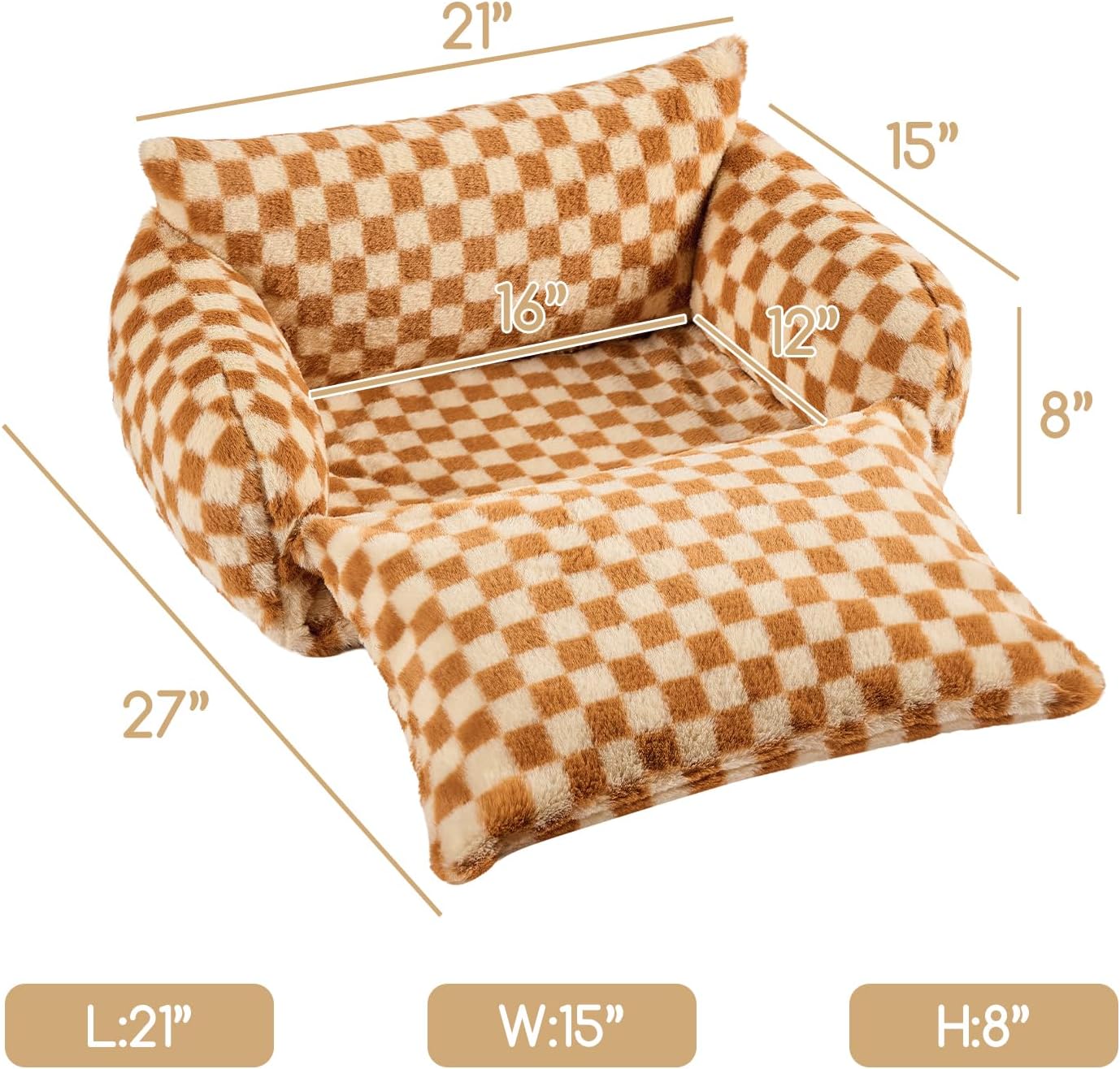 Hollypet Double-Layer Cat Sofa – Cozy, Expandable Pet Couch