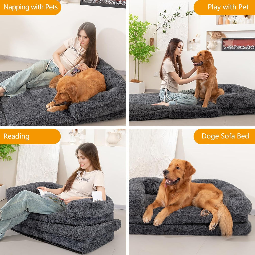 Human Dog Bed – Oversized Cozy Bed for You & Your Dog