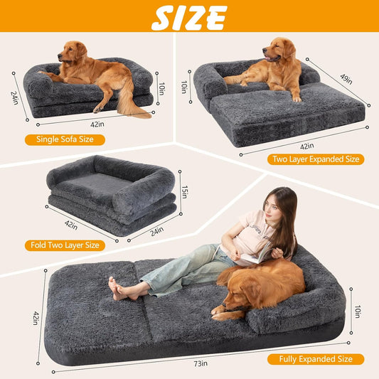 Human Dog Bed – Oversized Cozy Bed for You & Your Dog