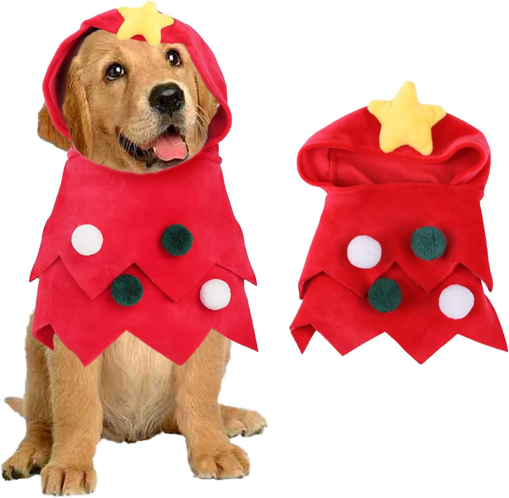 Christmas Tree Pet Costume – Cute Holiday Cape for Cats & Small Dogs