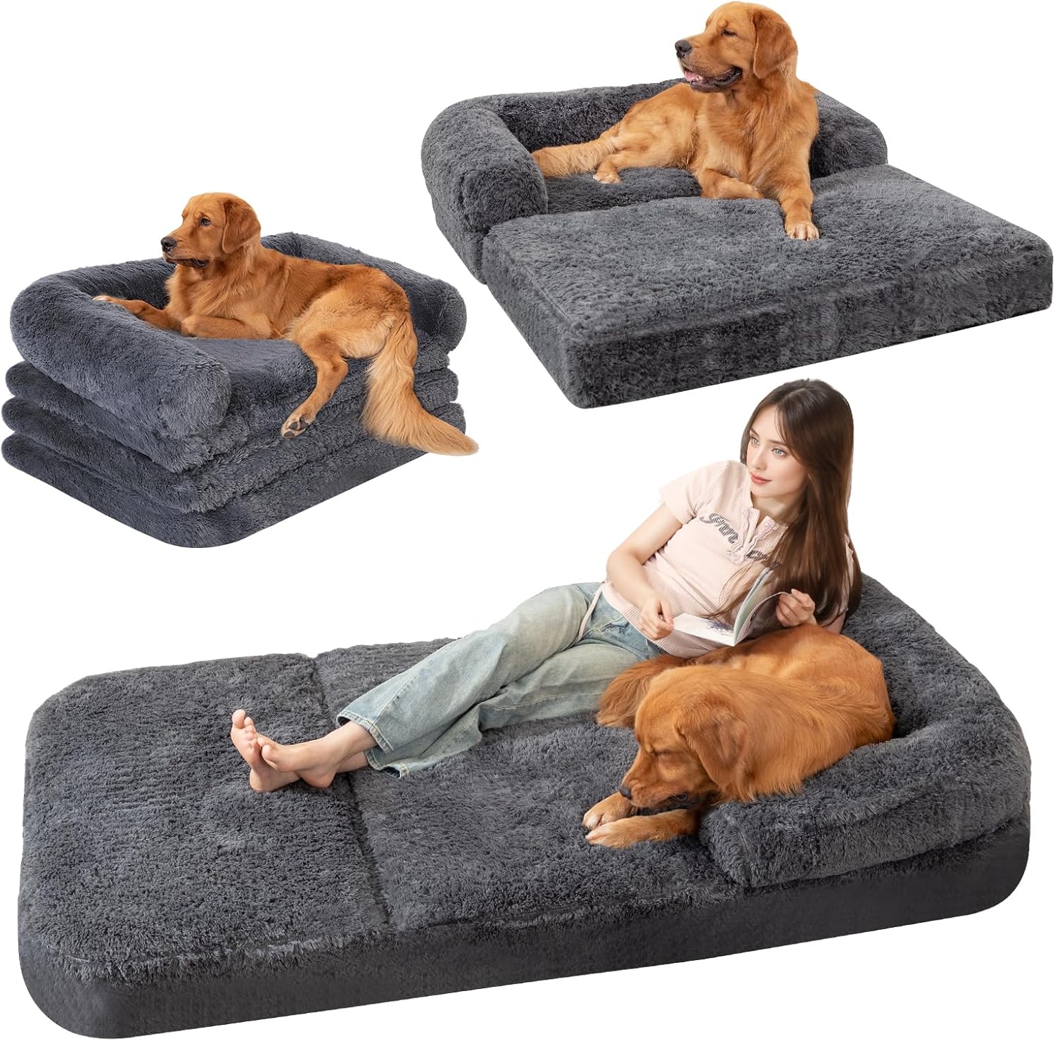 Human Dog Bed – Oversized Cozy Bed for You & Your Dog