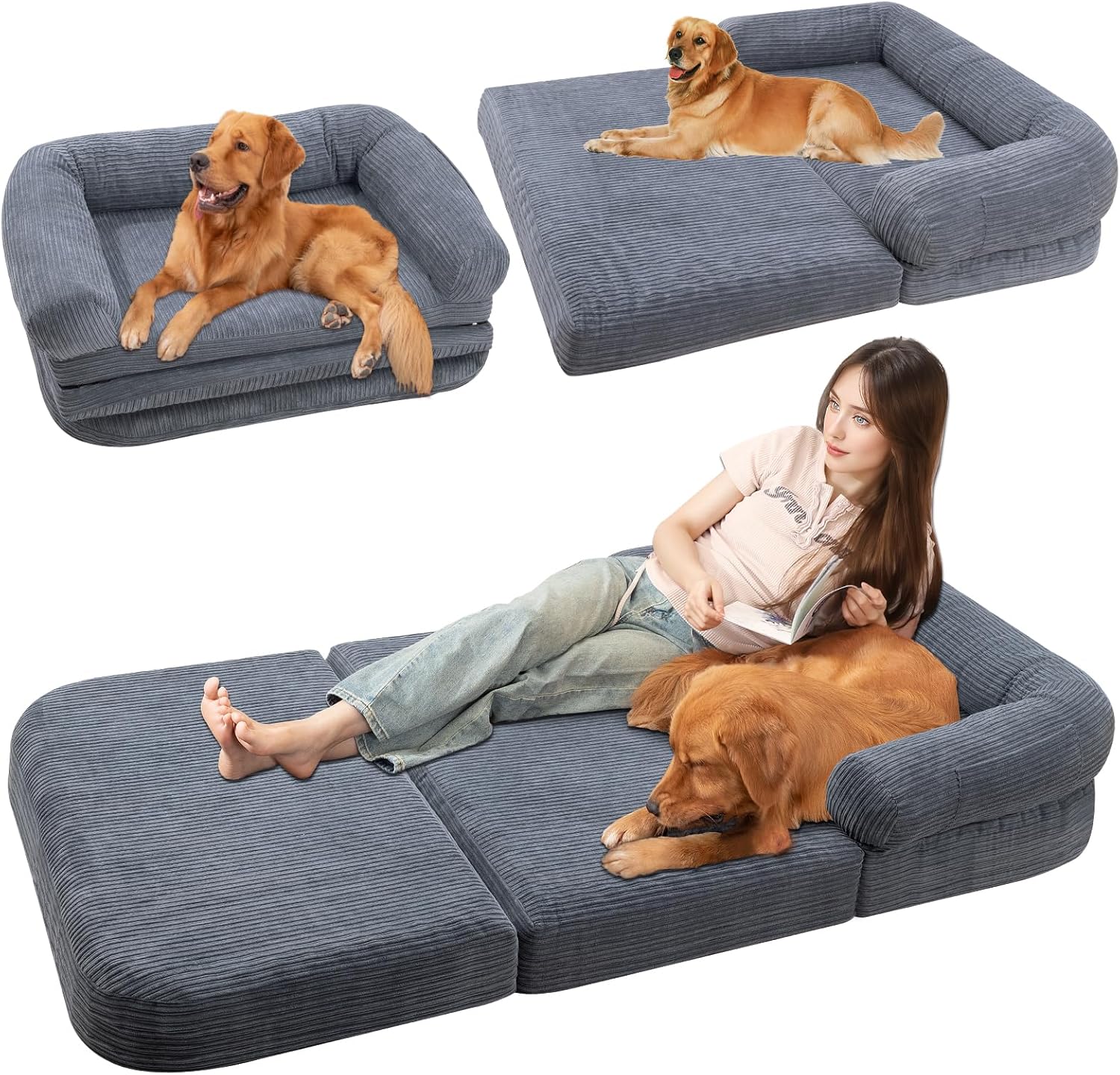 Human Dog Bed – Oversized Cozy Bed for You & Your Dog