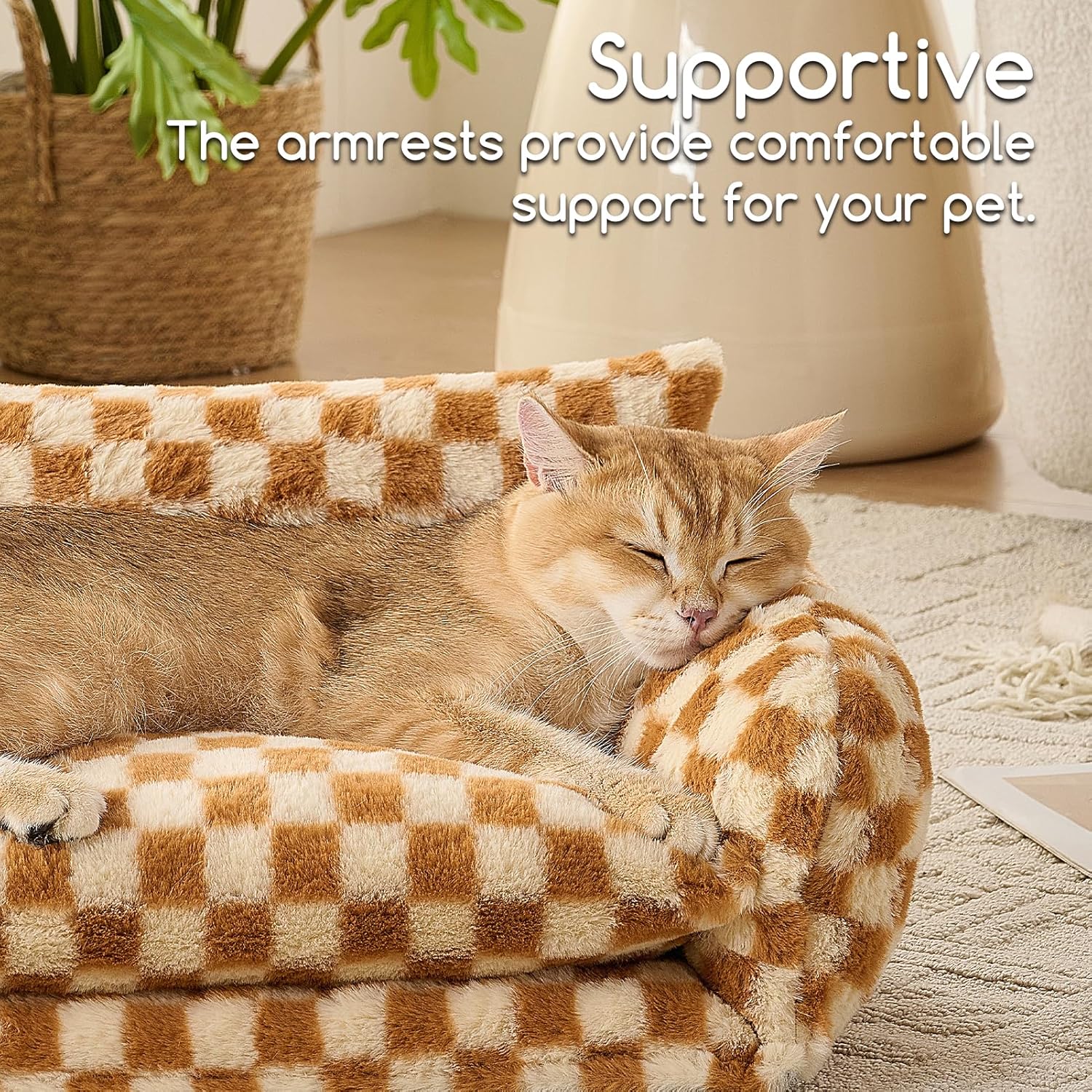 Hollypet Double-Layer Cat Sofa – Cozy, Expandable Pet Couch