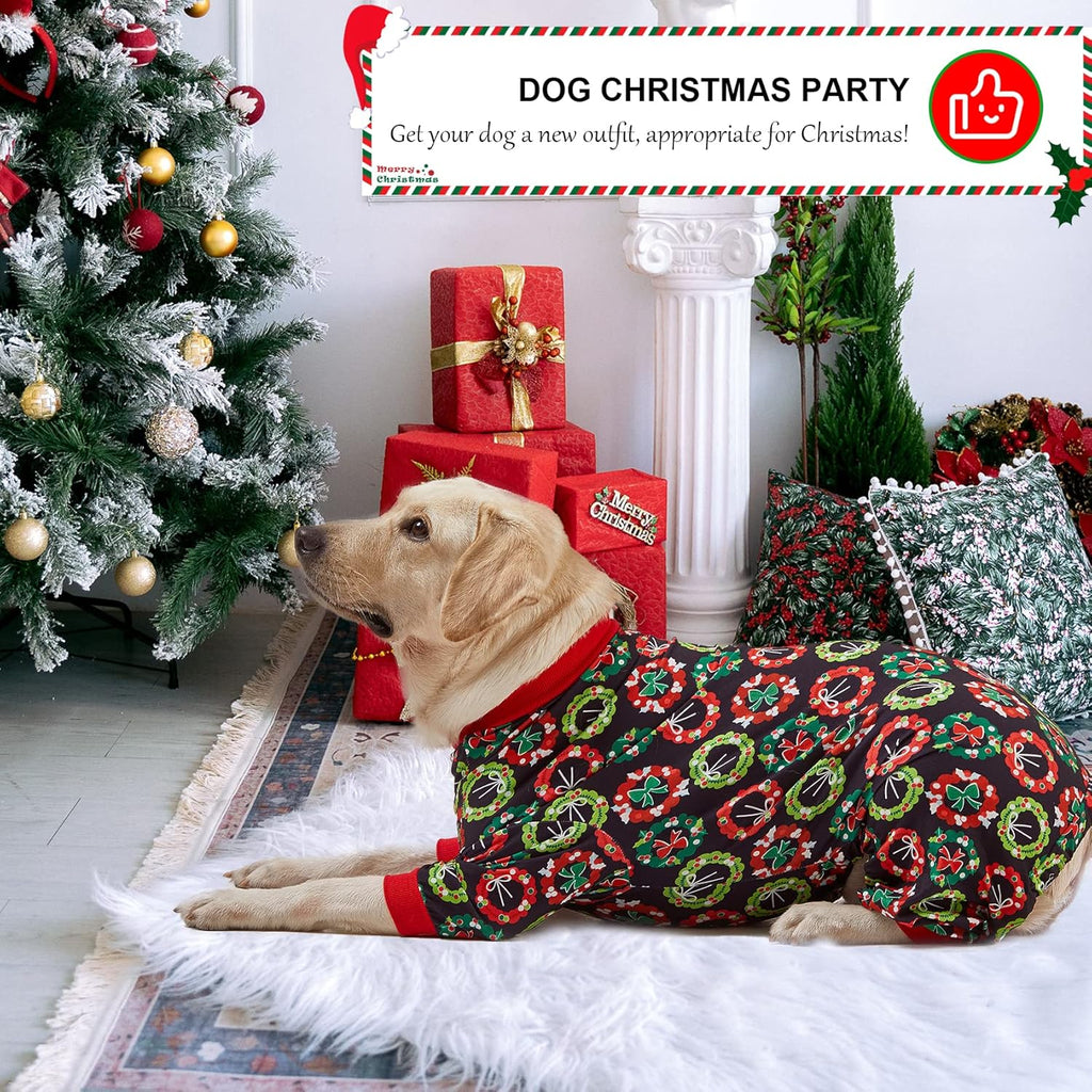XL/XXL Christmas Dog Onesie – Warm Winter Pajamas for Large & Extra-Large Dogs