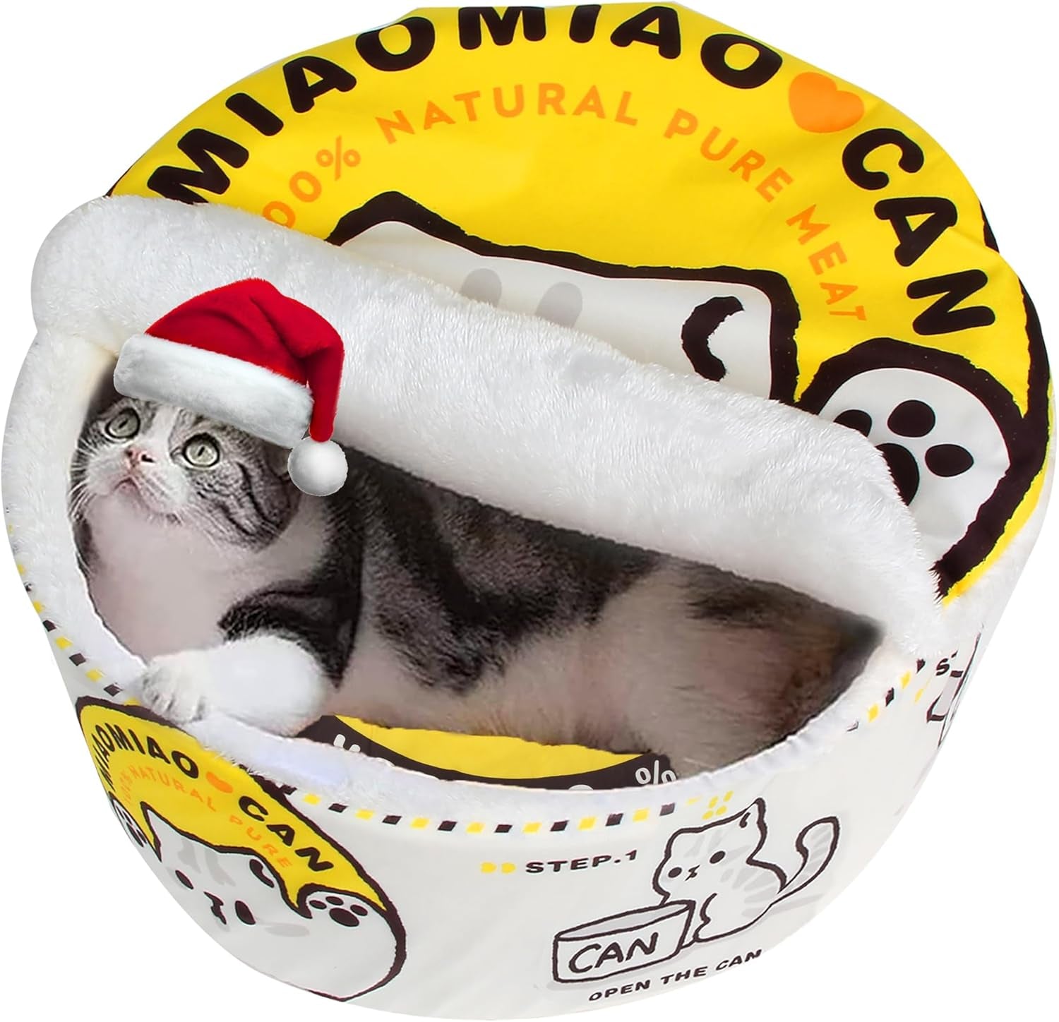 Ramen Noodle Dog & Cat Bed – Warm, Soft & Calming Pet Nest