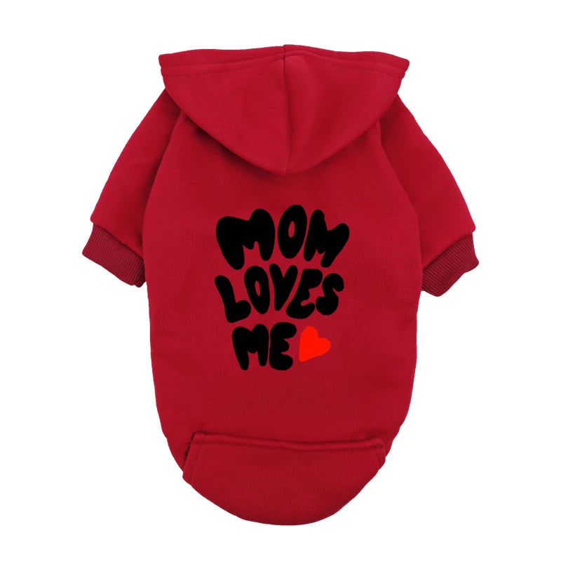Mom Loves Me Dog Sweater – Valentine Pet Outfit