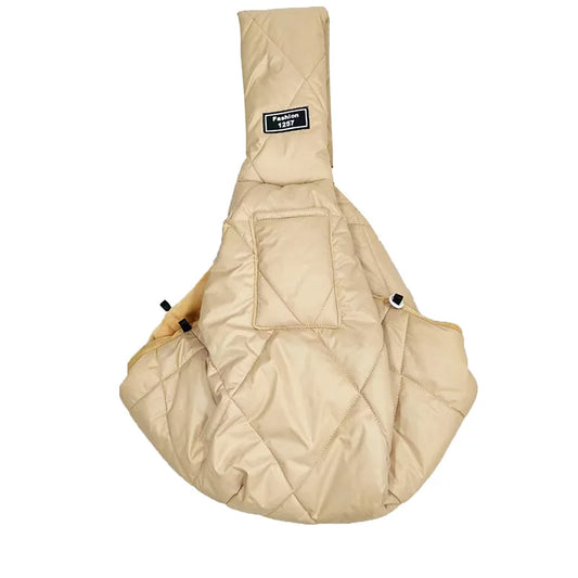 Small Pet Dog Cat Sling Carrier for 3-15Lbs with Pocket 