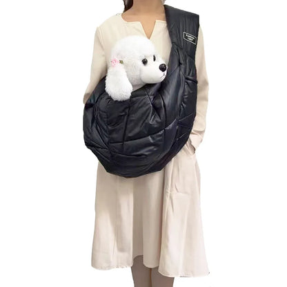 Small Pet Dog Cat Sling Carrier for 3-15Lbs with Pocket 