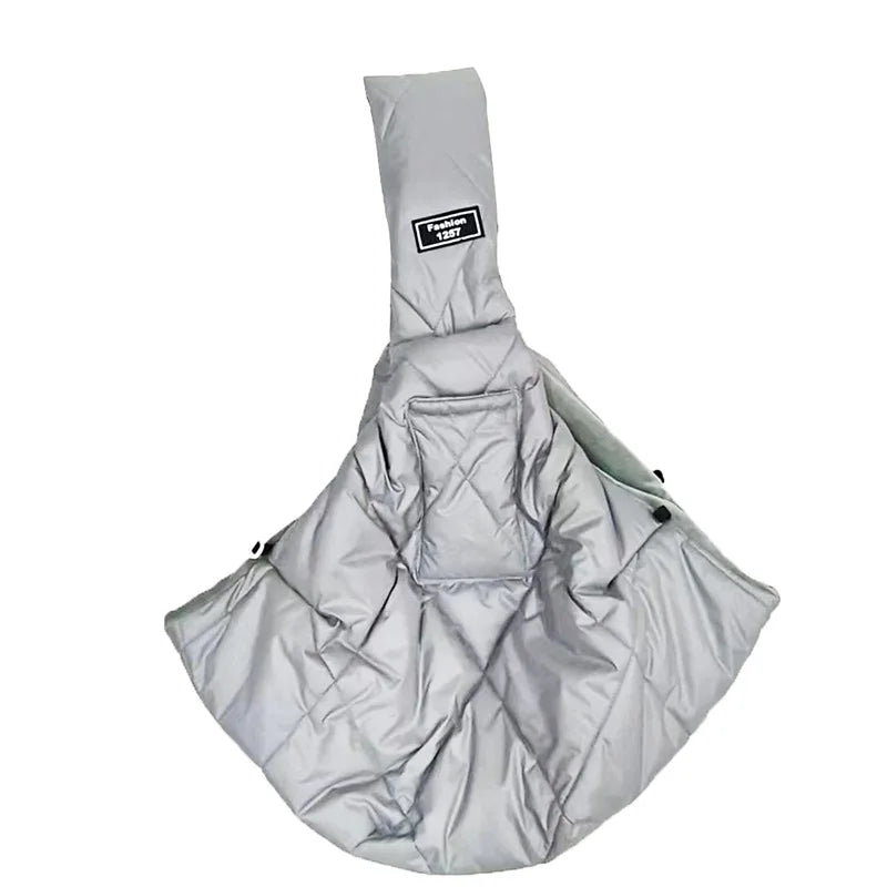 Small Pet Dog Cat Sling Carrier for 3-15Lbs with Pocket 