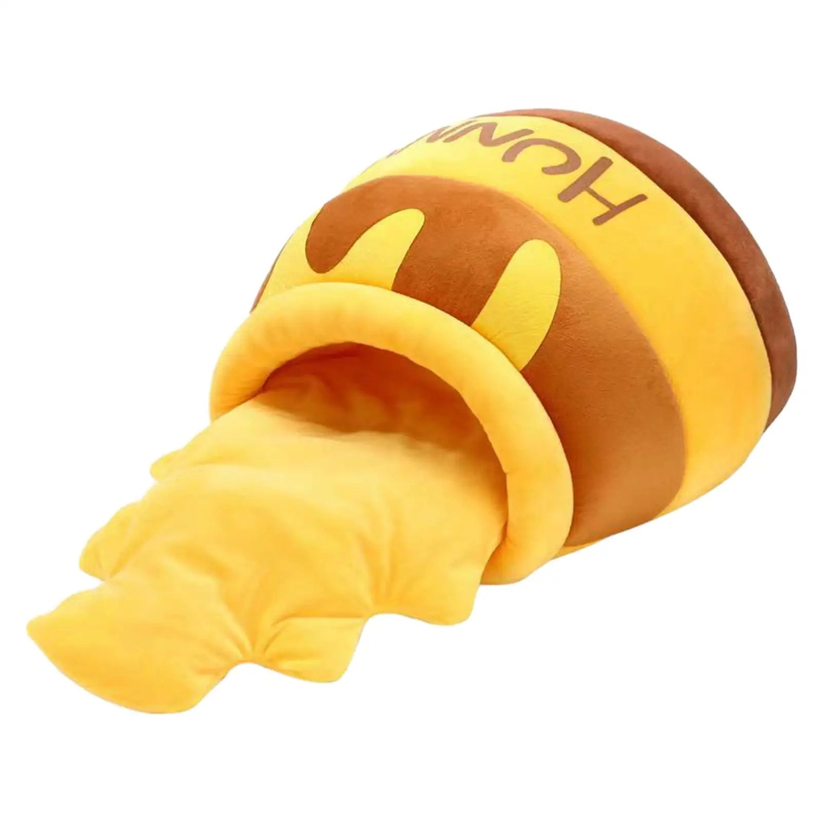 Honey Pot Cat Cave Bed – Cozy Cartoon Hideaway for Cats & Small Dogs