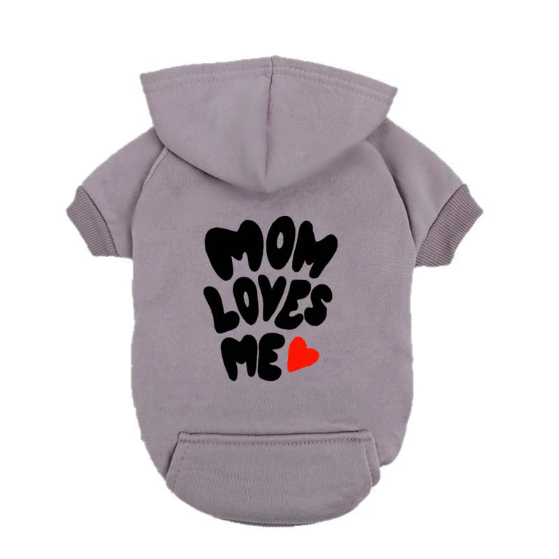 Mom Loves Me Dog Sweater – Valentine Pet Outfit