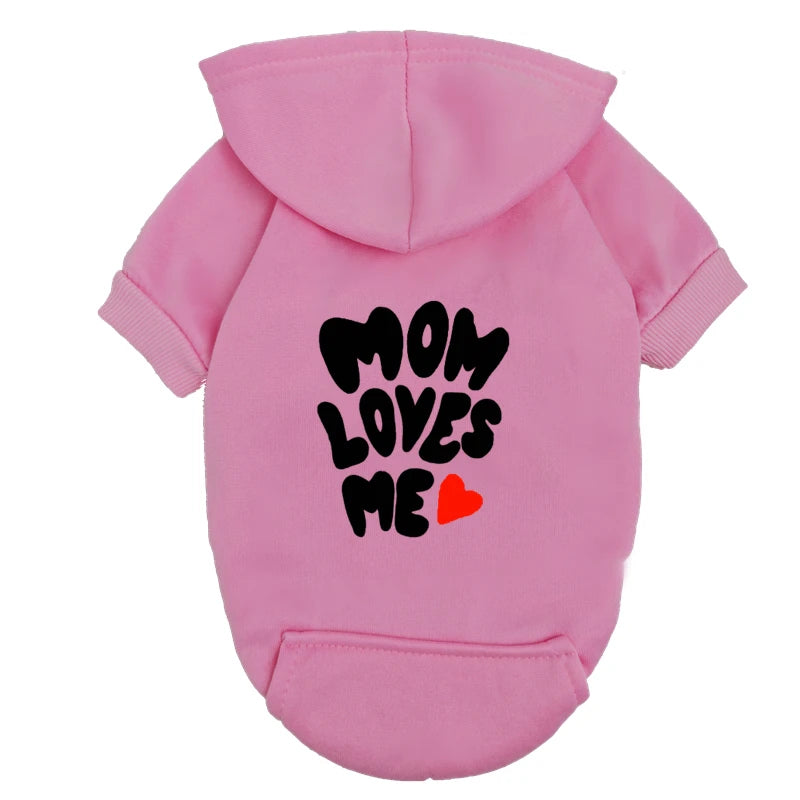 Mom Loves Me Dog Sweater – Valentine Pet Outfit