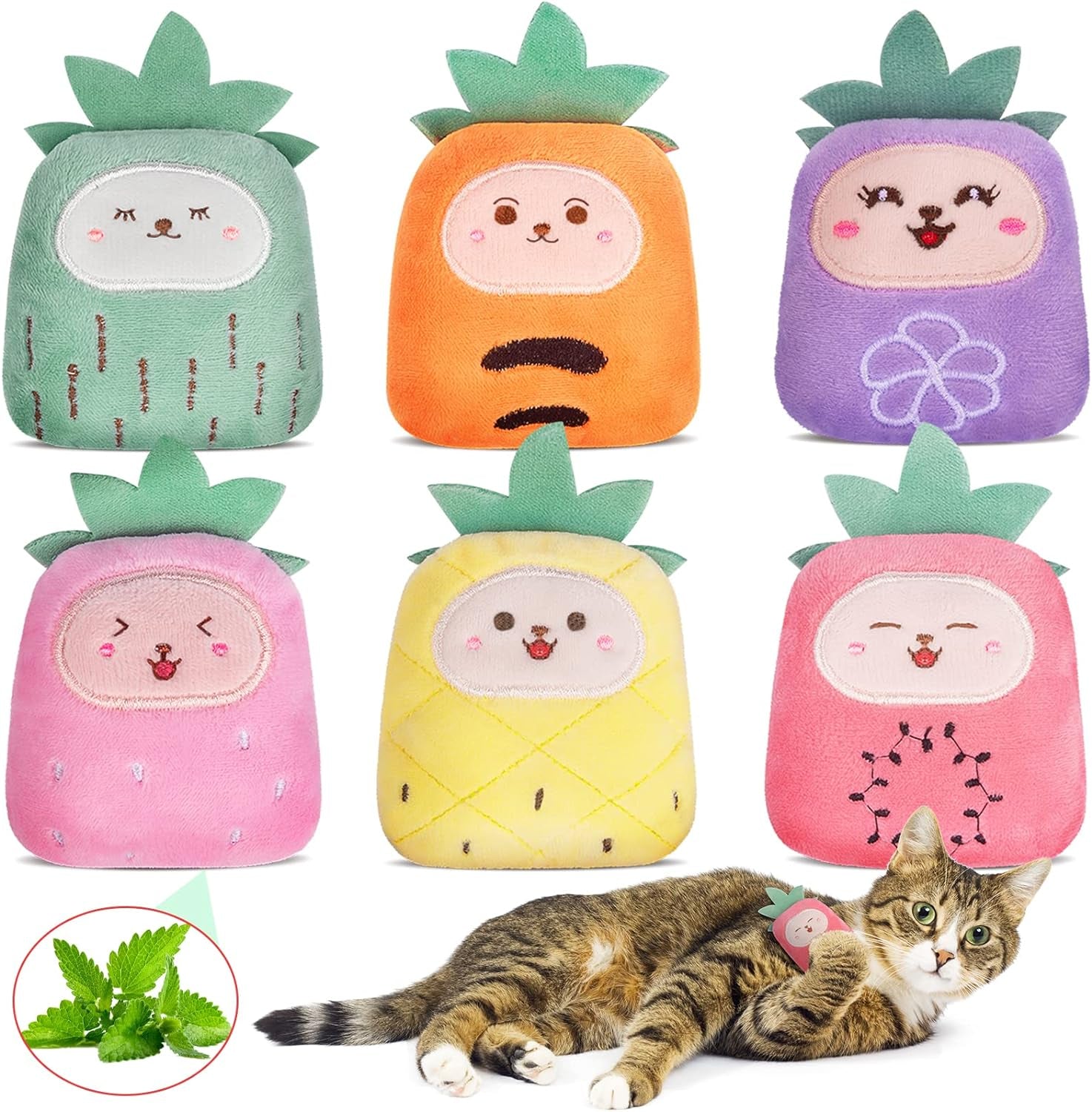 Catnip Farm Veggie Plush Toys (5-Pack)