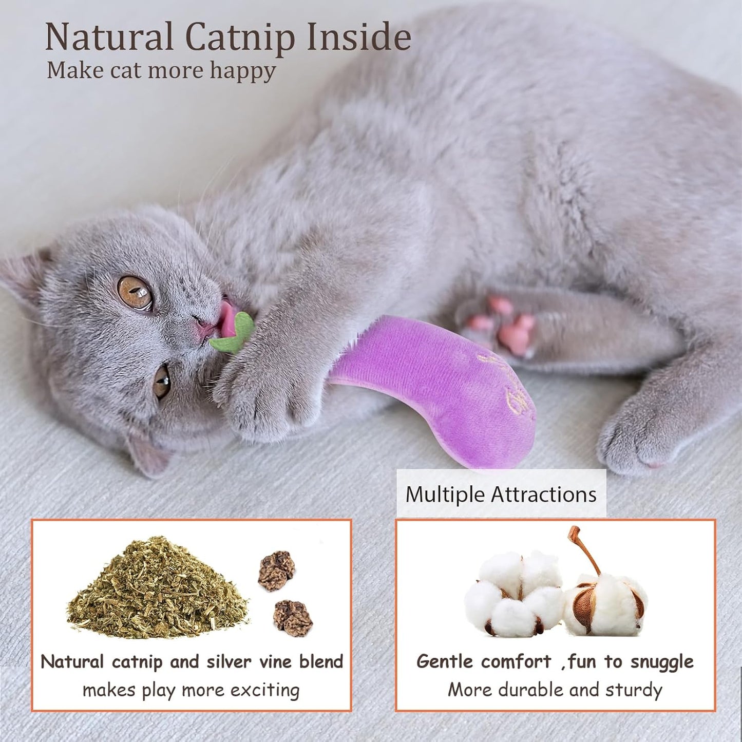 Catnip Farm Veggie Plush Toys (5-Pack)
