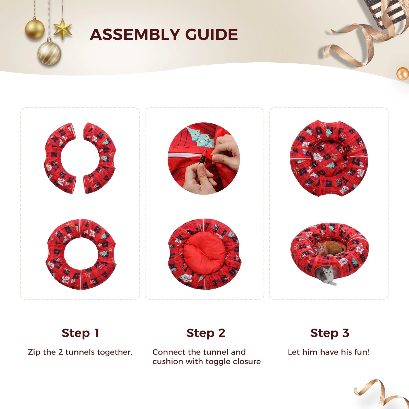 The Tunnel of Cat-titude 🎅🐾