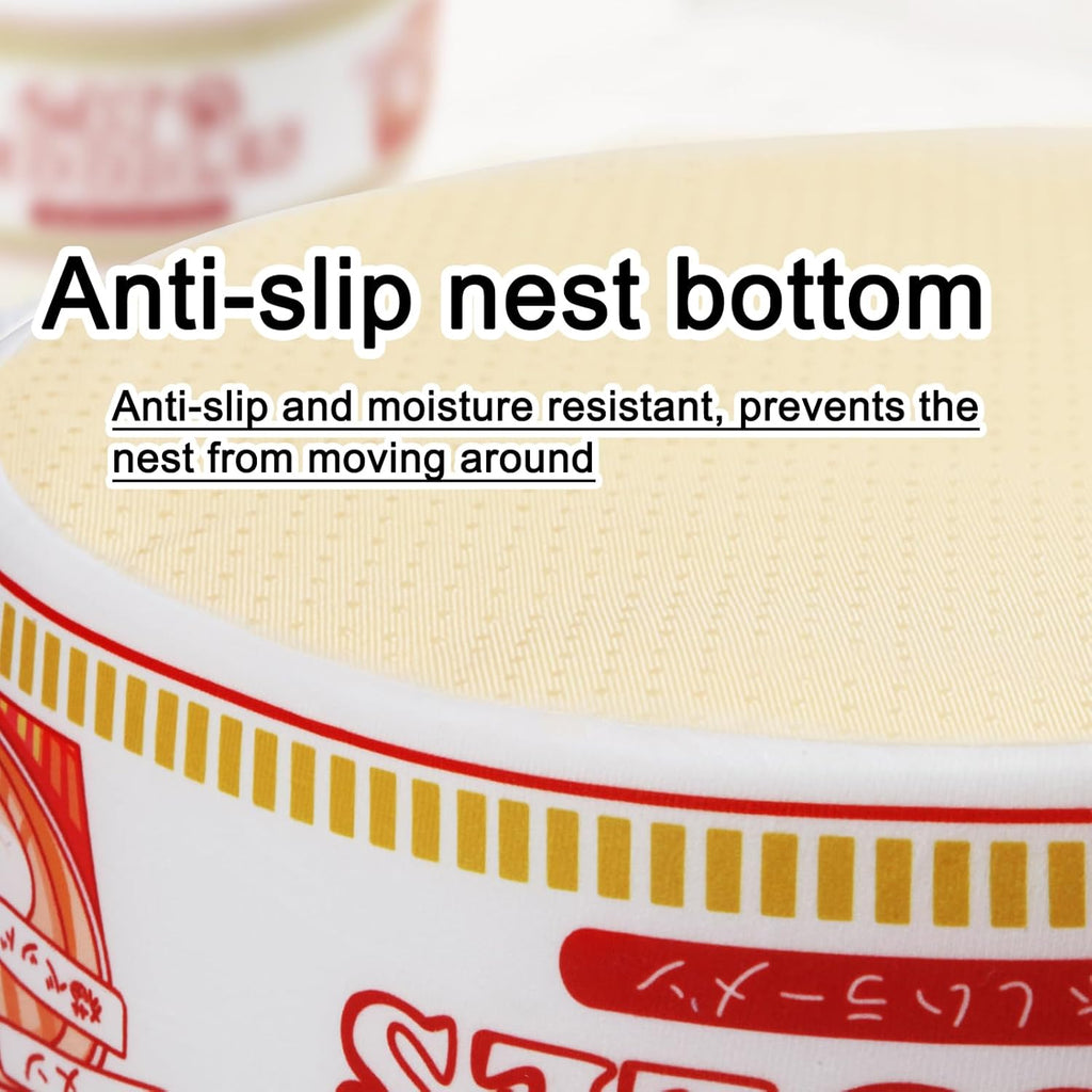 Ramen Noodle Dog & Cat Bed – Warm, Soft & Calming Pet Nest