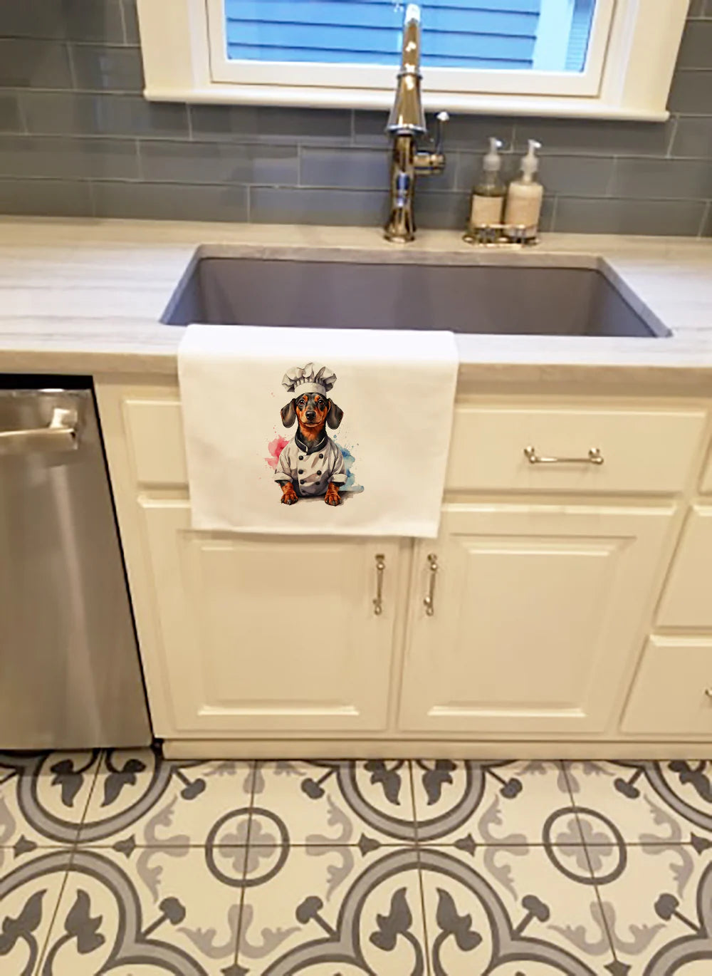 Dachshund Chef Kitchen Towel Set of 2