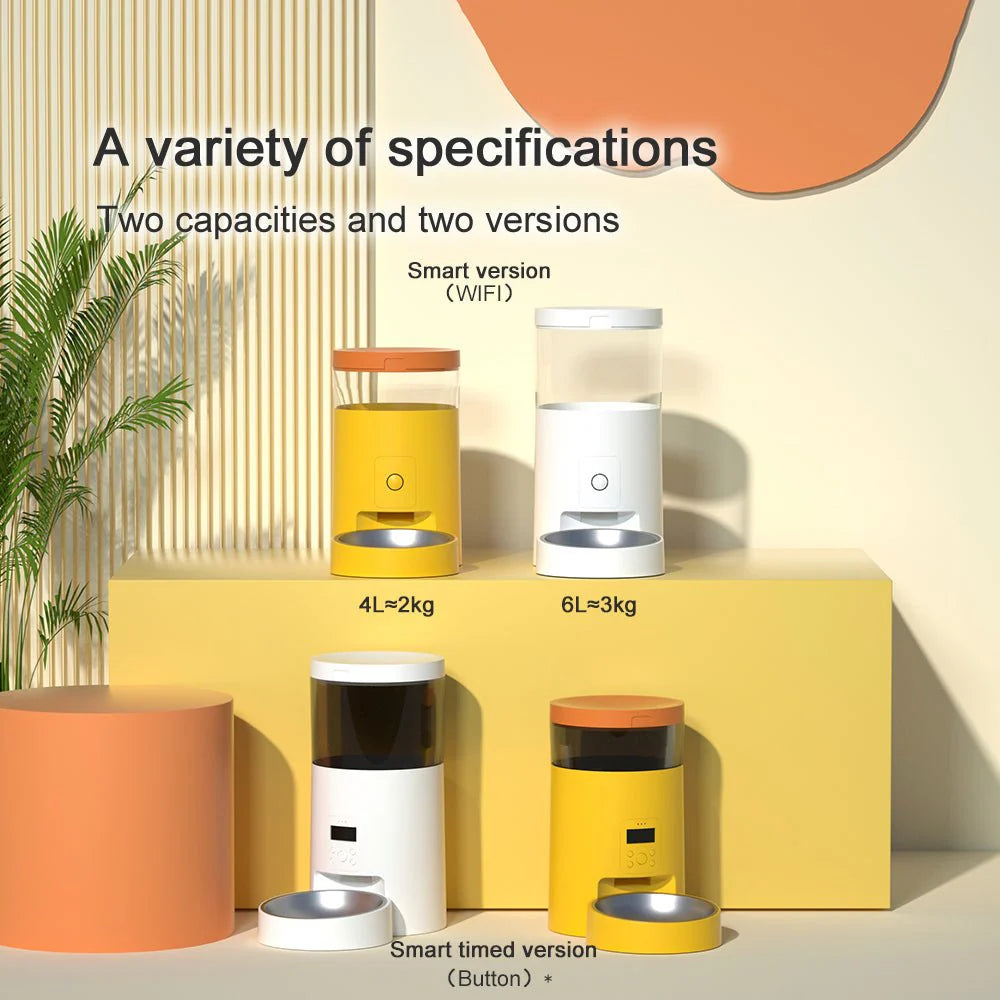 HEYBO Automatic Cat Feeder – Wi-Fi Smart, Rechargeable, 30-Day Battery Life