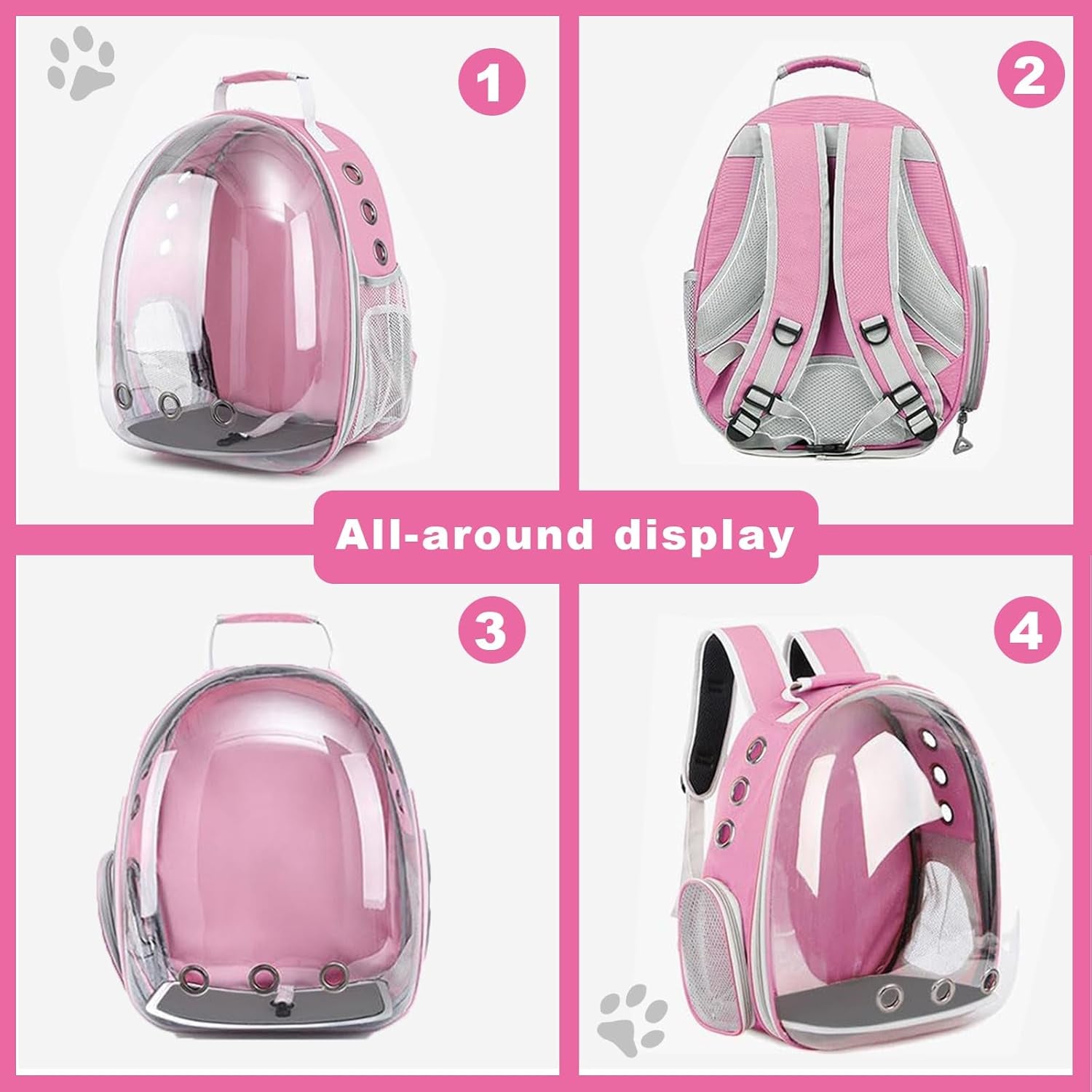 Space Capsule Pet Carrier Backpack for Cats & Small Dogs – Airline Approved Travel Bag