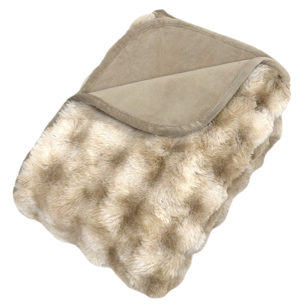 Brentwoof Oversized Waterproof Pet Blanket and Furniture Protector, Bubble Fur