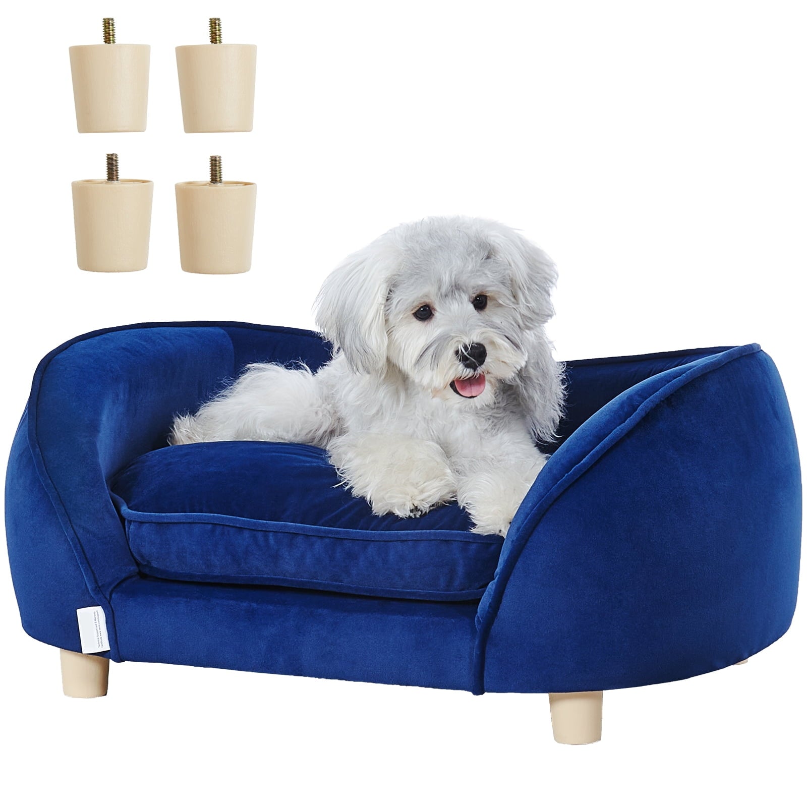 🐶🛋️ Pet Couch Alert! The Comfy Navy Sofa That Says “No Humans Allowed” 😂 Perfect for Dogs & Cats up to 81 lbs!